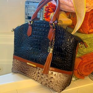 Black & Grey Brahmin Shoulder Bag